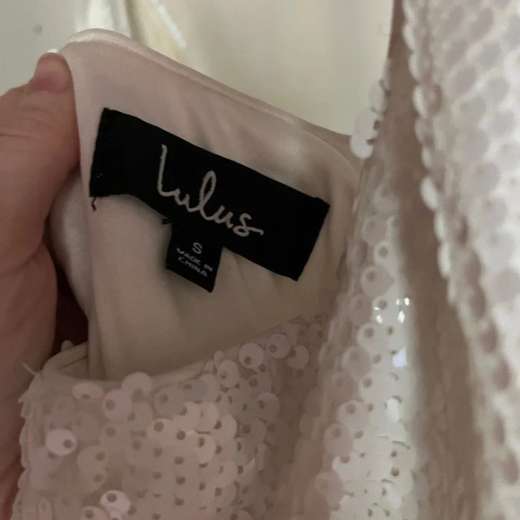 Lulus White Long Sequin Dress - Picture 9 of 11